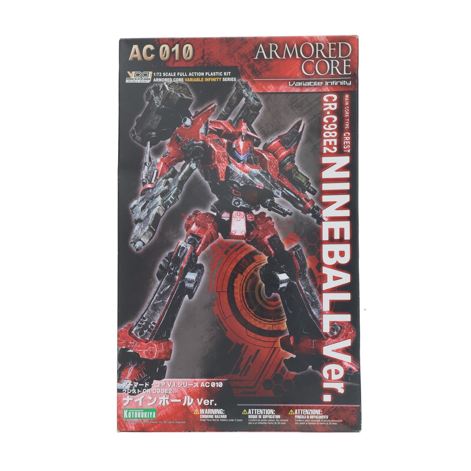 【中古即納】[PTM] V.I.シリーズ AC010 1/72 クレスト CR-C98E2 ナインボールver. ARMORED CORE(アーマード・コア) プラモデル(VI-19) コトブキヤ(20110810)