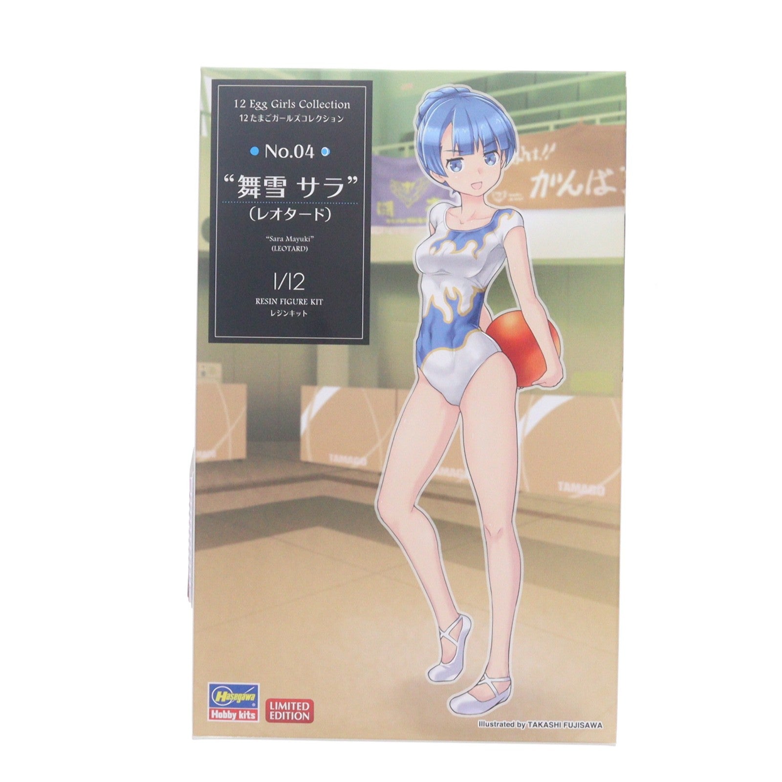 【中古即納】[FIG] 12たまごガールズコレクション No.04 舞雪サラ(レオタード)(まゆきさら) 1/12 レジンキャストキット フィギュア(SP429) ハセガワ(20191004)