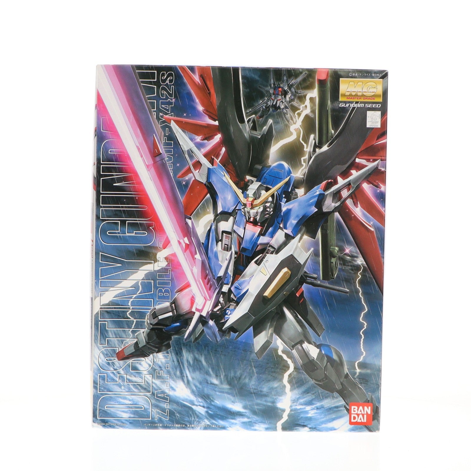 【中古即納】[PTM] MG 1/100 ZGMF-X42S デスティニーガンダム 機動戦士ガンダムSEED DESTINY(シード デスティニー) プラモデル(0151243) バンダイ(20170624)