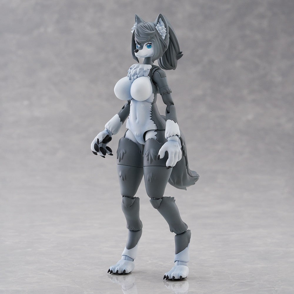 【中古即納】[PTM] けもプラ No.KP-03R ハイイロオオカミ プラモデル(204399) アオシマ(20260627)