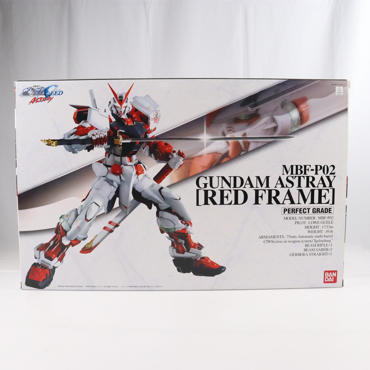 【中古即納】[PTM] PG 1/60 MBF-P02 ガンダムアストレイ レッドフレーム 機動戦士ガンダムSEED ASTRAY(シード アストレイ) プラモデル(2038041) バンダイ(20090327)