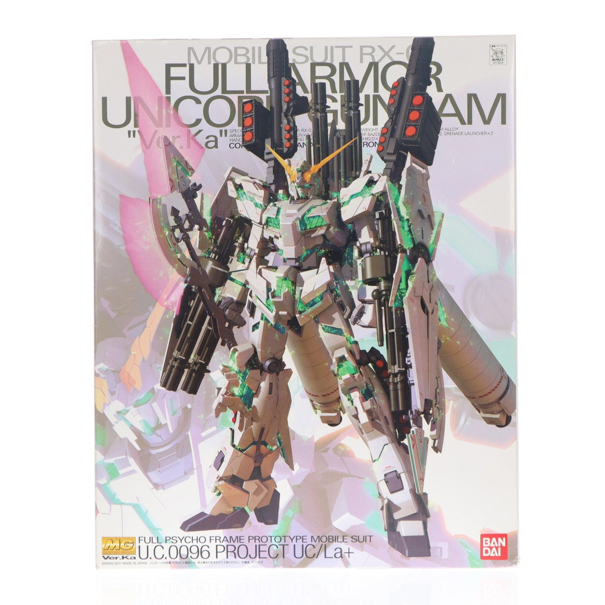 【中古即納】[PTM] MG 1/100 RX-0 フルアーマーユニコーンガンダムVer.Ka 機動戦士ガンダムUC(ユニコーン) プラモデル(0172818) バンダイ(20111224)
