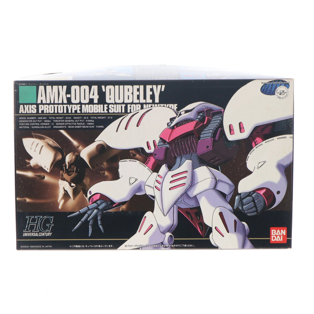 【中古即納】[PTM] HGUC 1/144 AMX-004 キュベレイ 機動戦士Zガンダム プラモデル バンダイ(20090831)