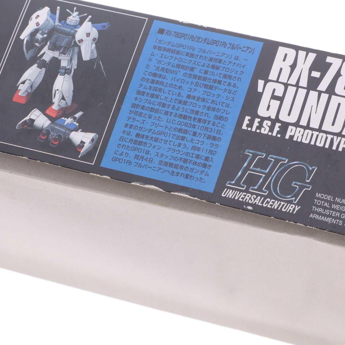 【中古即納】[PTM] HGUC 1/144 RX-78GP01Fb ガンダムGP01Fb(フルバーニアン) 機動戦士ガンダム0083 STARDUST MEMORY プラモデル(0078213) バンダイ(20001231)