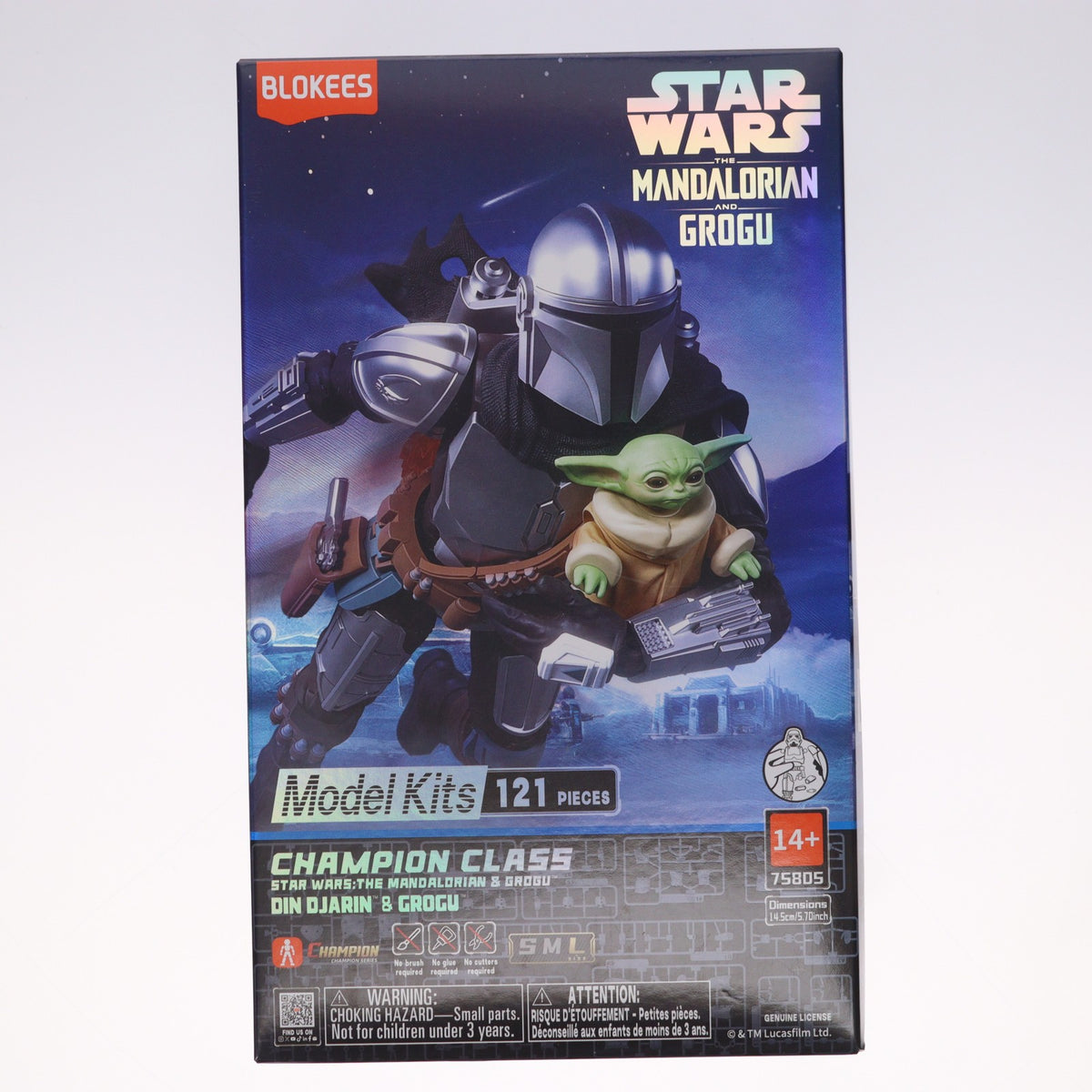 【中古即納】[PTM] CHAMPION CLASSシリーズ CC05 ディン・ジャリン&グローグー STAR WARS(スター・ウォーズ)/マンダロリアン・アンド・グローグー プラモデル(75805) Blokees(ブローキーズ)(20260630)