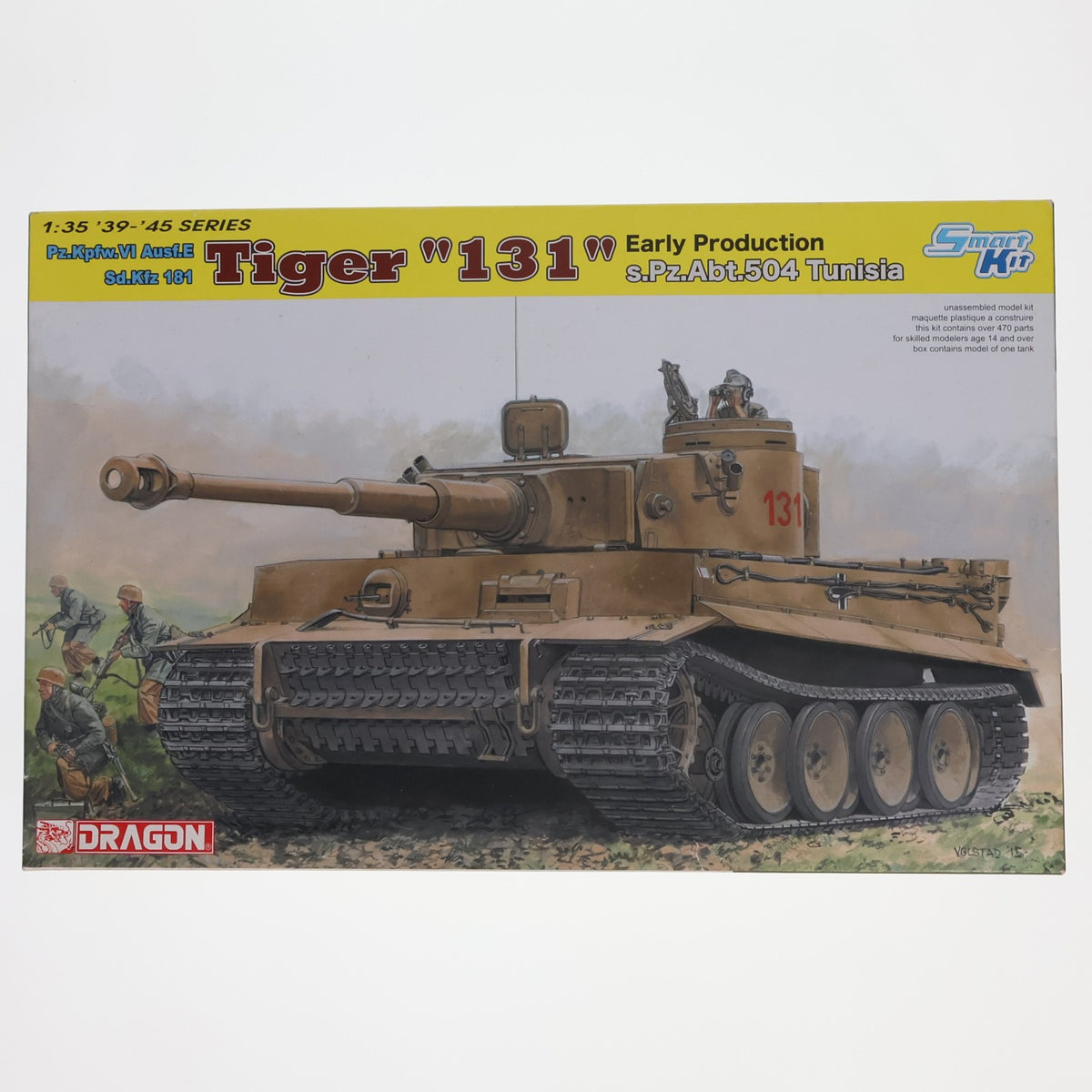 【中古即納】[PTM] '39-'45 SERIES 1/35 WW.II ドイツ軍 重戦車 ティーガーI 第504重戦車大隊 『131』 チュニジア プラモデル(DR6820) DRAGON(ドラゴン)(20150712)