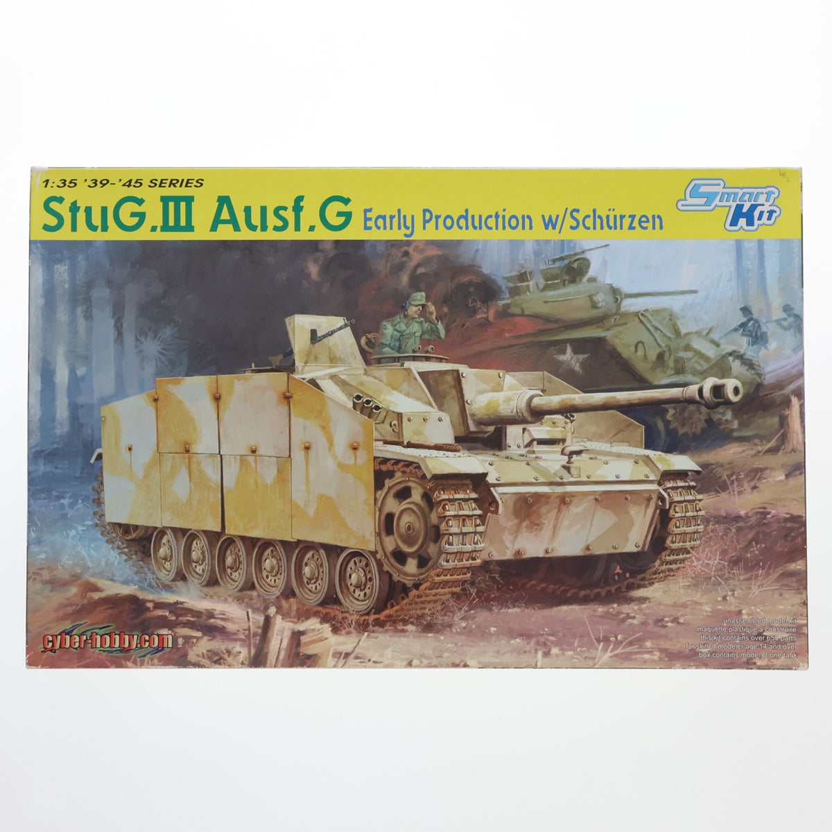 【中古即納】[PTM] '39-'45 SERIES 1/35 WW.II ドイツ軍 III号突撃砲G型(初期型) w/シュルツェン プラモデル(CH6365) サイバーホビー(20091130)