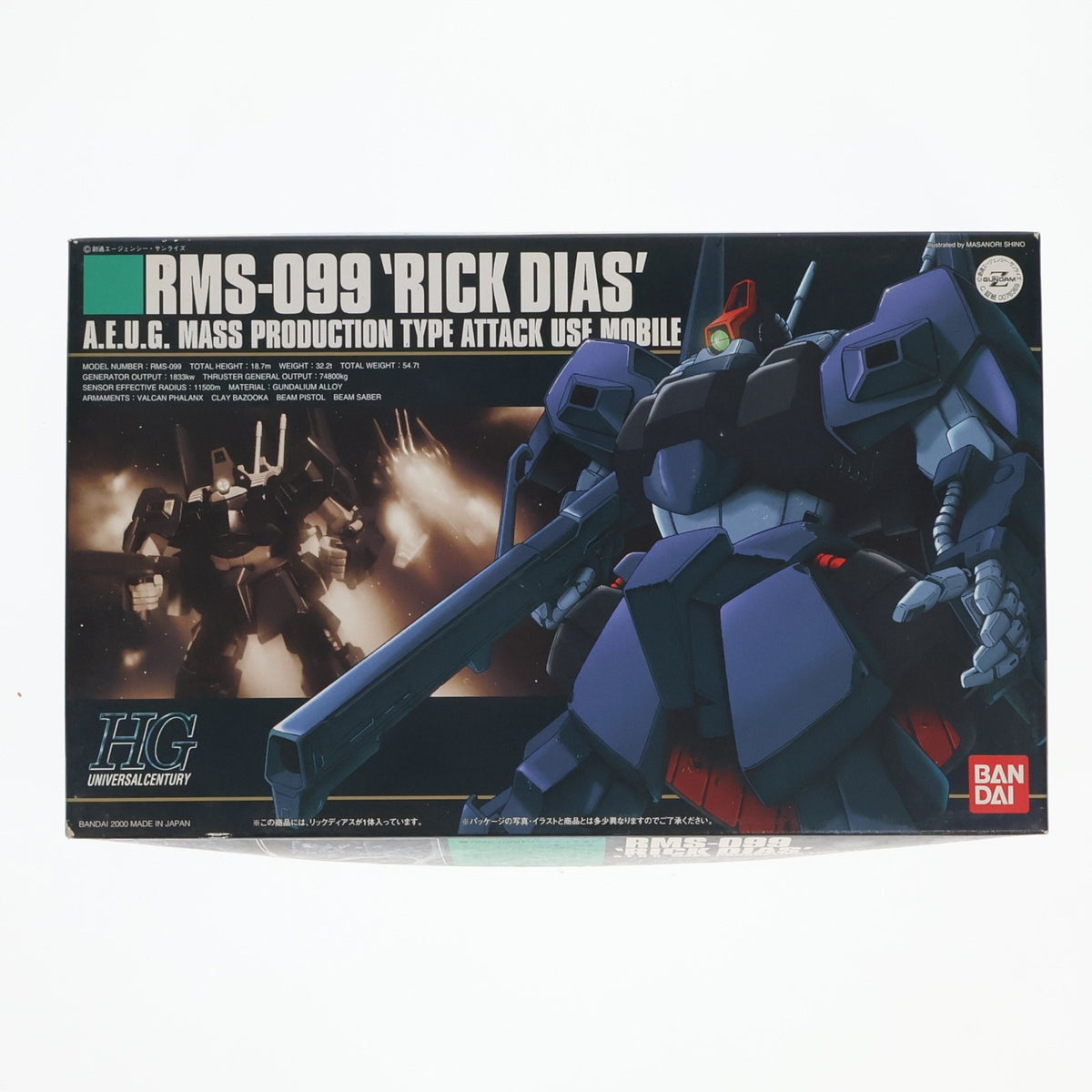 【中古即納】[PTM] HGUC 1/144 RMS-099 リックディアス 機動戦士Zガンダム プラモデル(0076369) バンダイ(20170428)