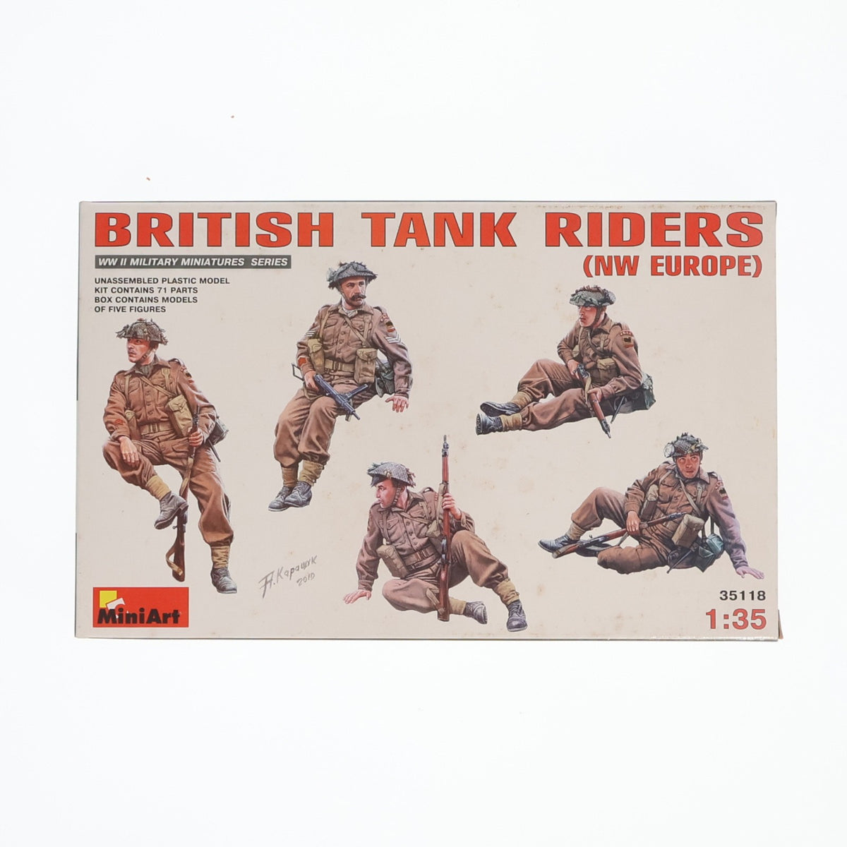 【中古即納】[PTM] WWII ミリタリーミニチュアシリーズ No.118 1/35 イギリス戦車跨乗兵セット フィギュア5体入(北西ヨーロッパ戦線) プラモデル(MA35118) MiniArt(ミニアート)(20111224)