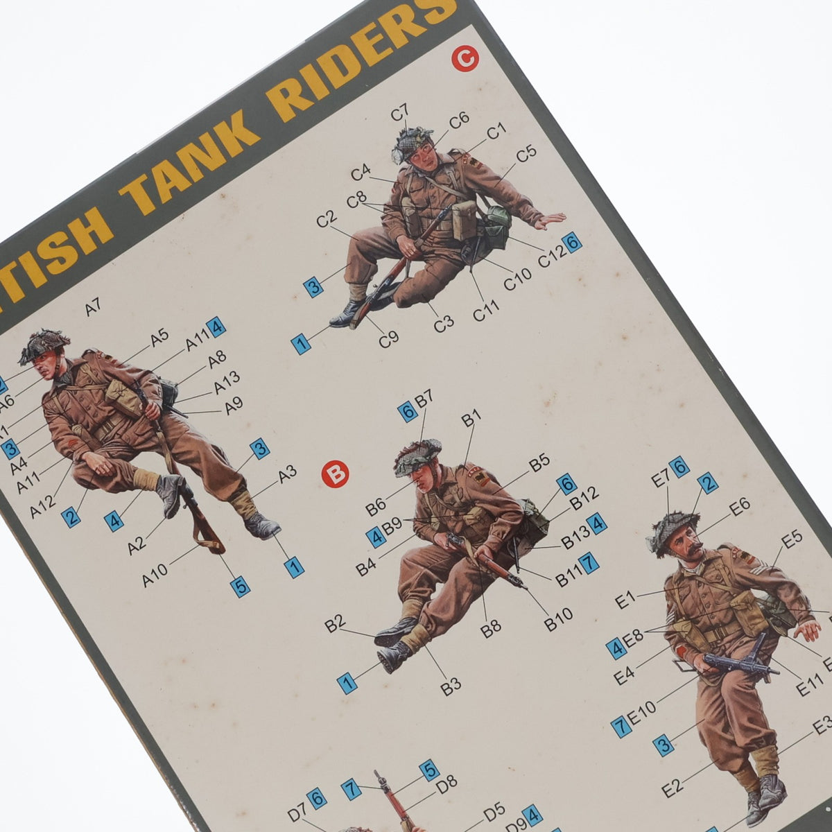 【中古即納】[PTM] WWII ミリタリーミニチュアシリーズ No.118 1/35 イギリス戦車跨乗兵セット フィギュア5体入(北西ヨーロッパ戦線) プラモデル(MA35118) MiniArt(ミニアート)(20111224)