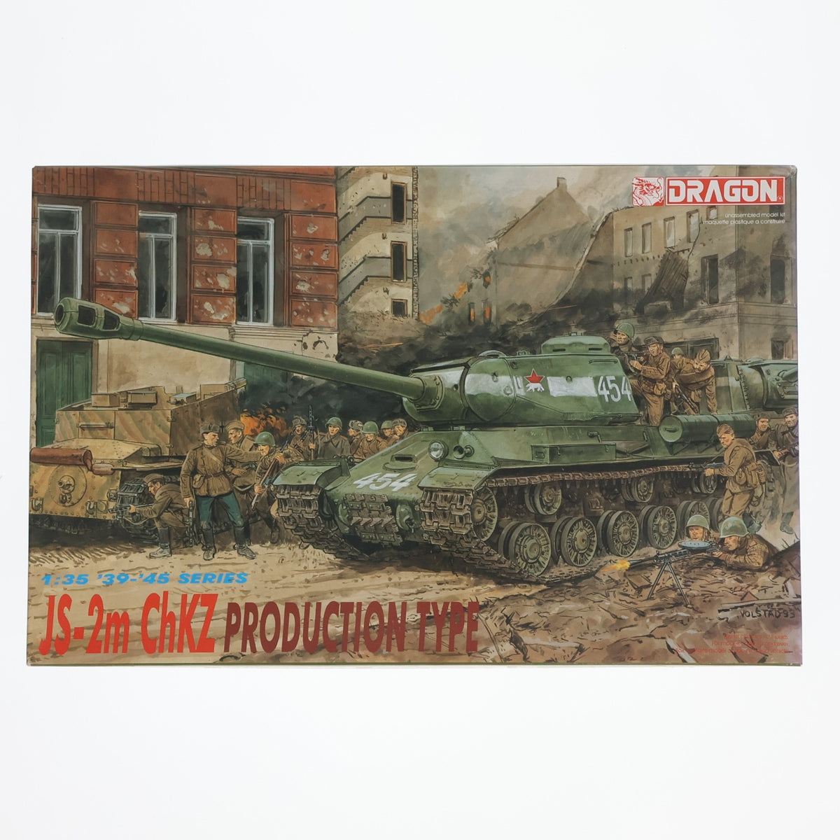 【中古即納】[PTM] '39-'45 SERIES 1/35 JS-2m ChKZ PRODUCTION TYPE プラモデル(6018) DRAGON(ドラゴン)(19991231)