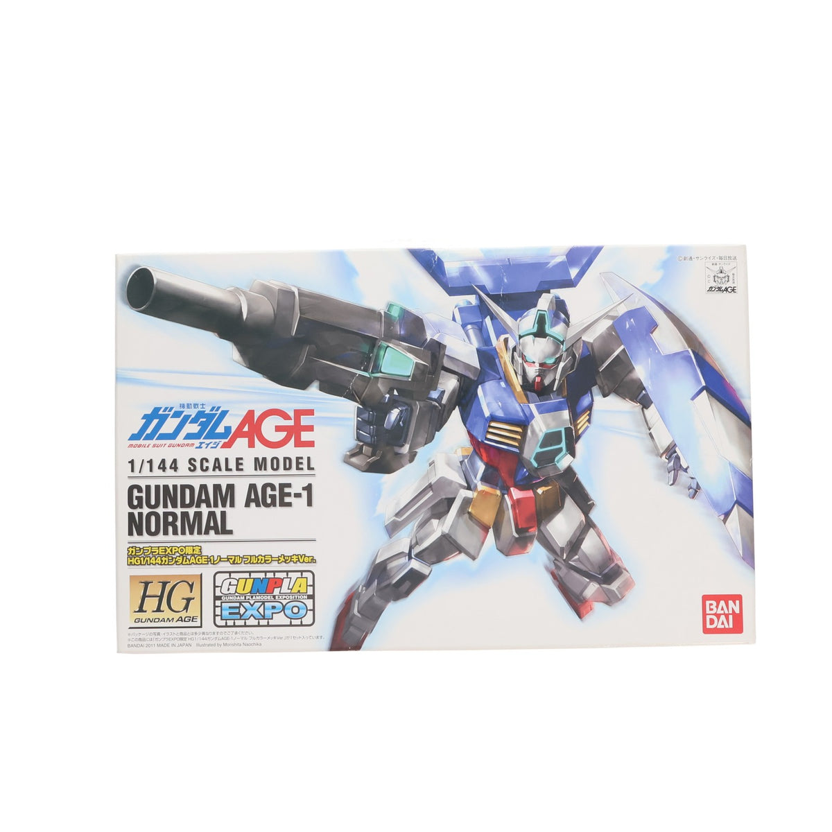 【中古即納】[PTM] HG 1/144 ガンダムAGE-1 ノーマル フルカラーメッキVer. 機動戦士ガンダムAGE(エイジ) プラモデル(0174068) ガンダムEXPOワールドツアージャパン2011限定  バンダイ(20111130)