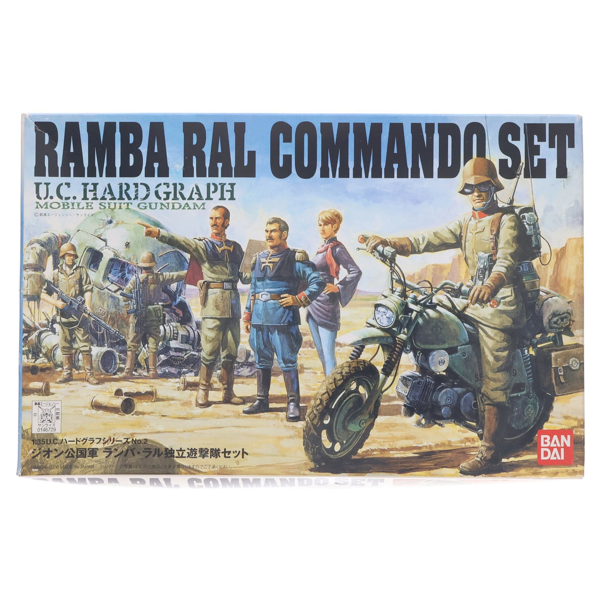 【中古即納】[PTM] U.C.ハードグラフシリーズNo.2 1/35 ジオン公国軍 ランバ・ラル独立遊撃隊セット 機動戦士ガンダム プラモデル(0146729) バンダイ(20171028)