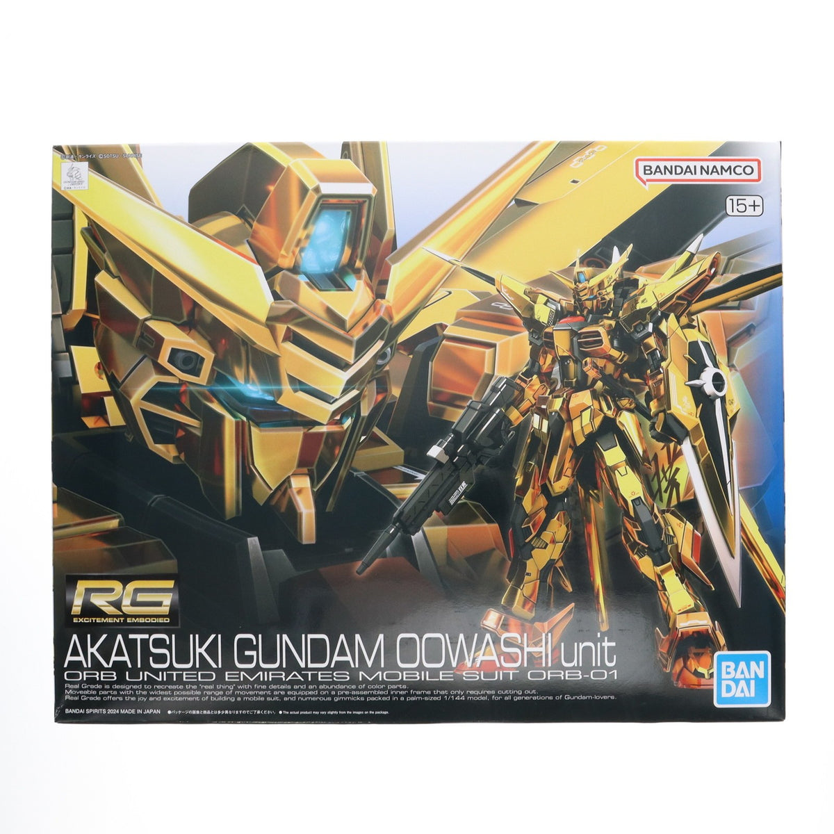 【中古即納】[PTM] RG 1/144 アカツキガンダム(オオワシ装備) 機動戦士ガンダムSEED DESTINY(シード デスティニー) プラモデル(5067396) バンダイスピリッツ(20241214)