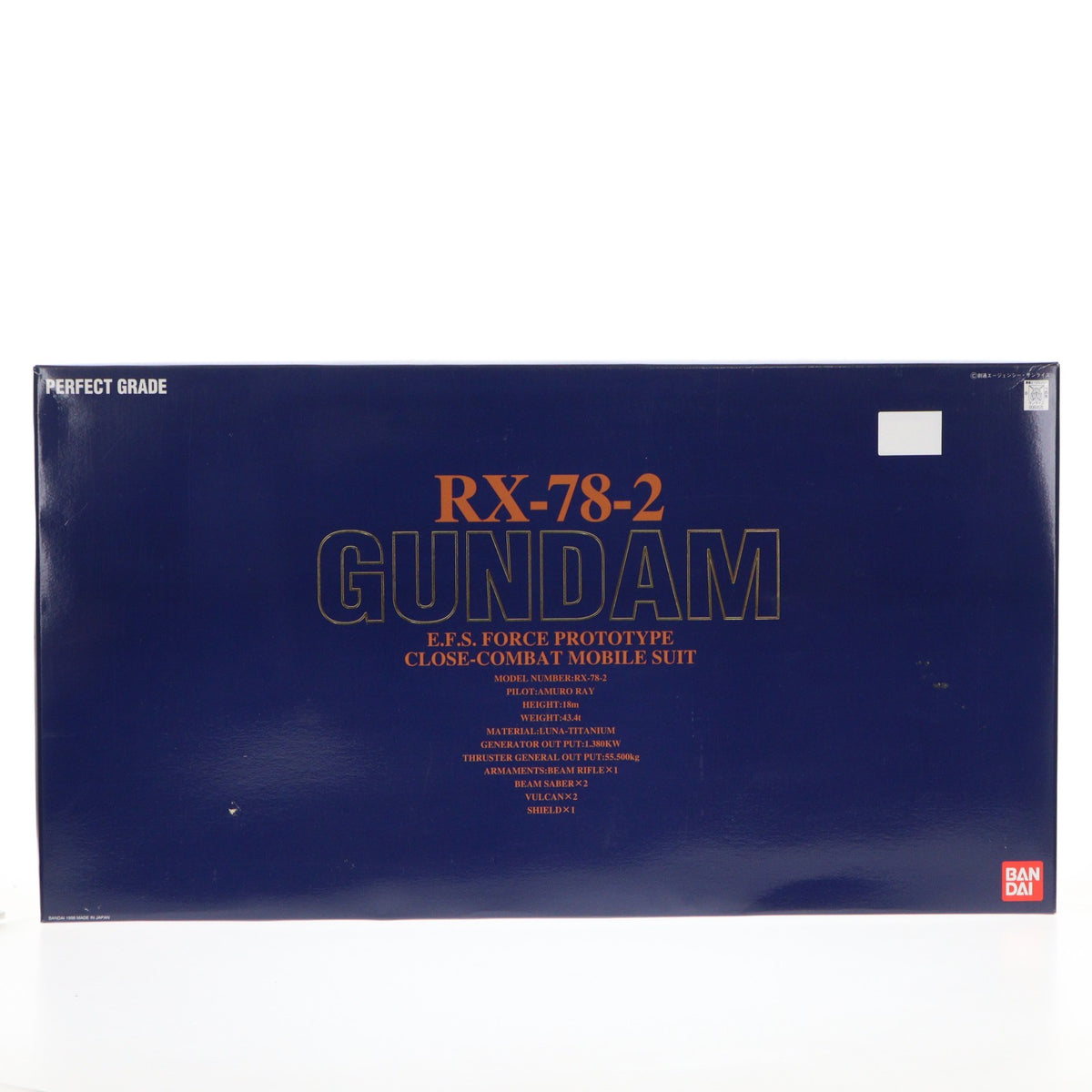 【中古即納】[PTM] PG 1/60 RX-78-2 ガンダム 機動戦士ガンダム プラモデル(0060625) バンダイ(19981009)