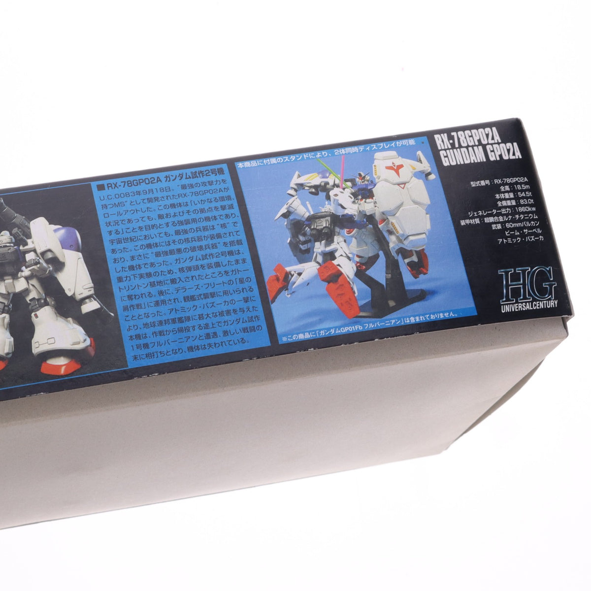 【中古即納】[PTM] HGUC 1/144 RX-78GP02A ガンダム試作2号機(サイサリス) 機動戦士ガンダム0083 STARDUST MEMORY(スターダストメモリー) プラモデル(0145069) バンダイ(20060731)