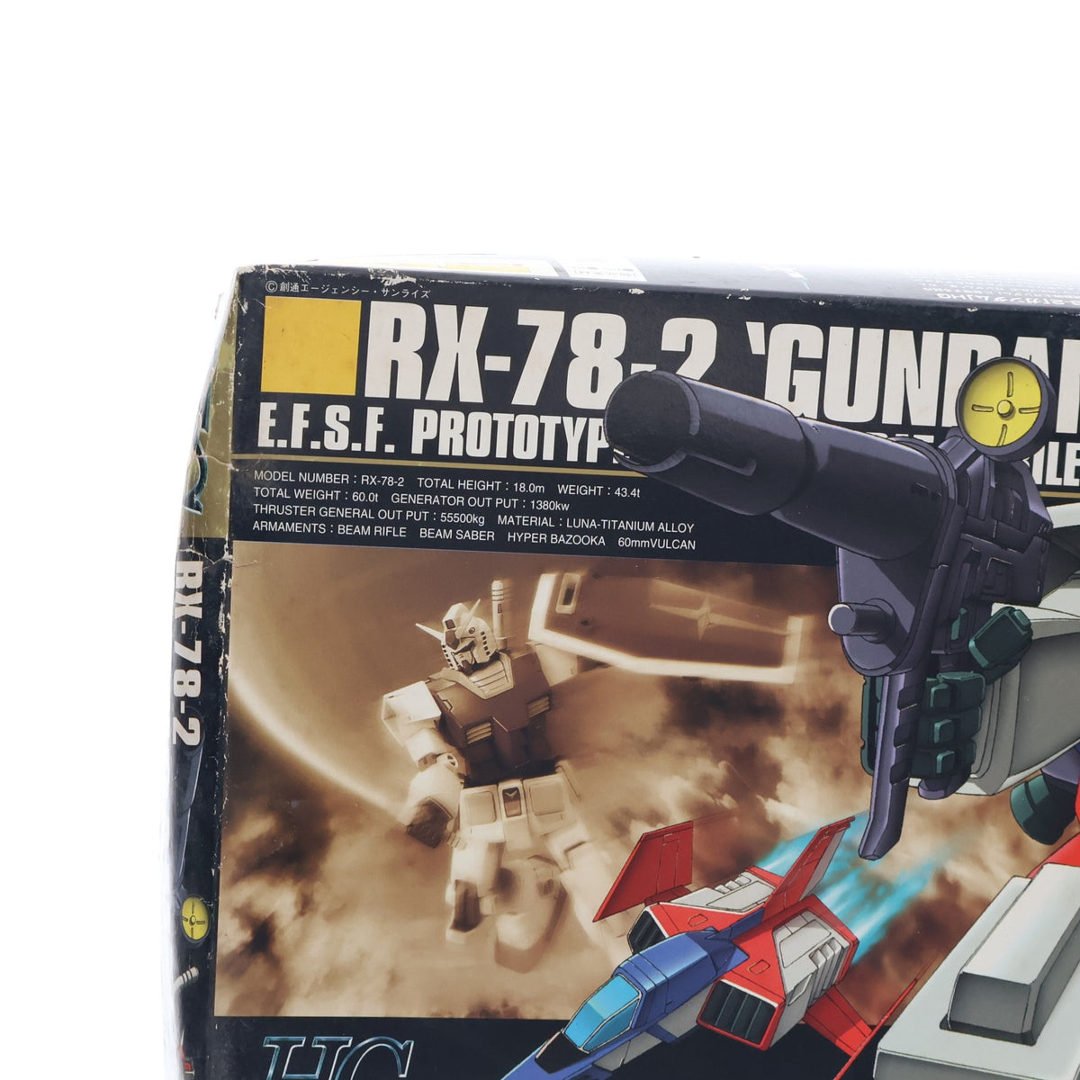 【中古即納】[PTM] HGUC 1/144 RX-78-2 ガンダム 機動戦士ガンダム プラモデル(0102407) バンダイ(20010531)