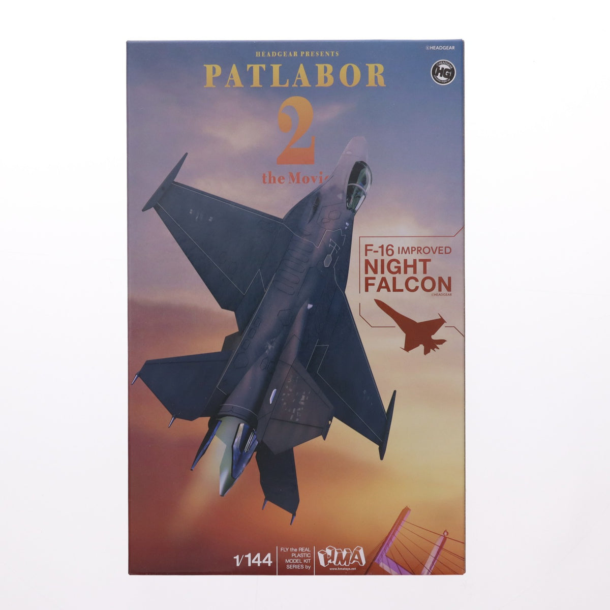 【中古即納】[PTM] 1/144 U.S.AIR FORCE F-16改 ナイト・ファルコン 機動警察パトレイバー 2 the Movie プラモデル(757502) HMA GARAGE(エイチエムエーガレージ)(20210521)