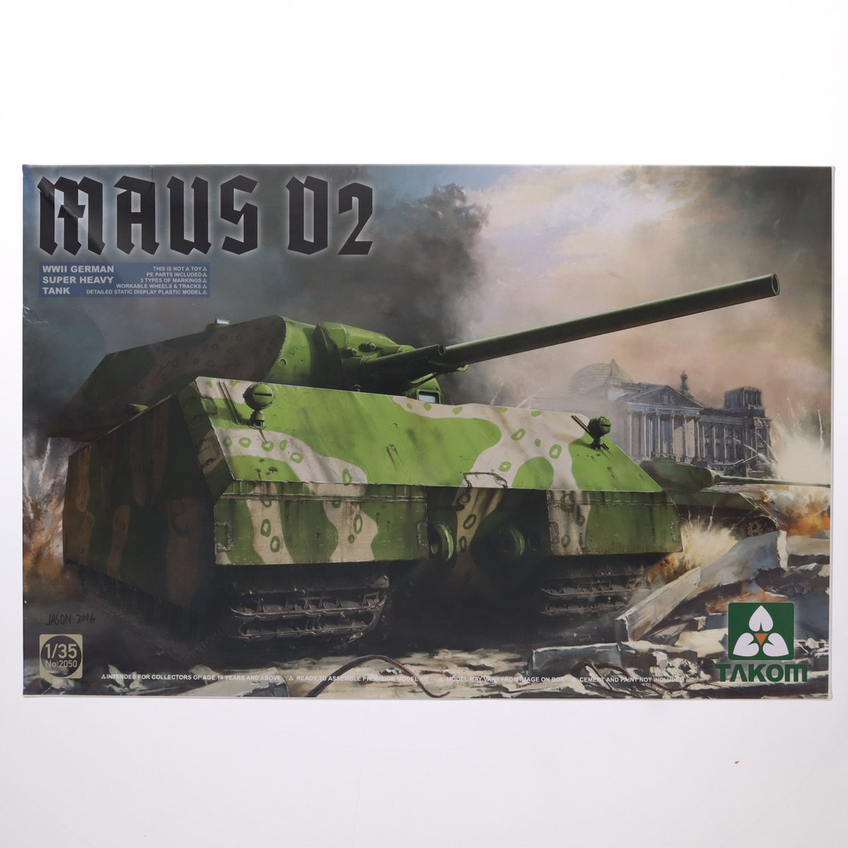 【中古即納】[PTM] 1/35 マウス V2 WWII ドイツ超重戦車 プラモデル(TKO2050) TAKOM(タコム)(20170402)