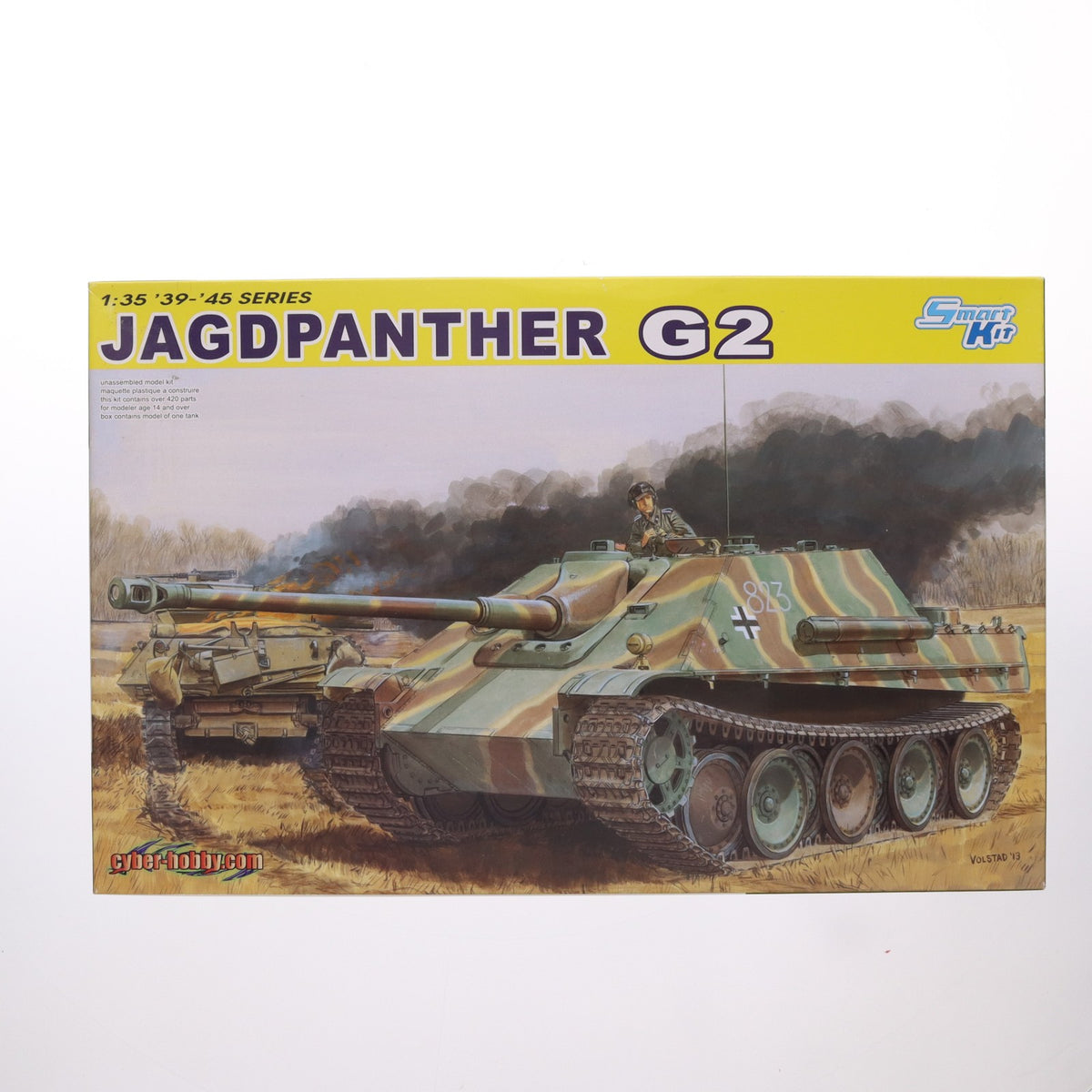 【中古即納】[PTM] 1/35 WW.II ドイツ軍 ヤークトパンター G2型(スマートキット) '39-'45 SERIES プラモデル(CH6609) サイバーホビー(20131208)