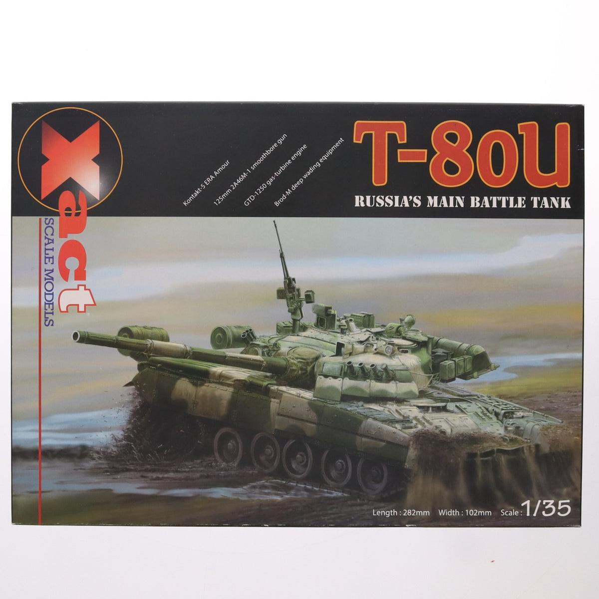 【中古即納】[PTM] 1/35 RUSSIAN'S MAIN BATTLE TANK T-80U プラモデル(XS35001) Xact scale models(エグザクトスケールモデルズ)(20130705)
