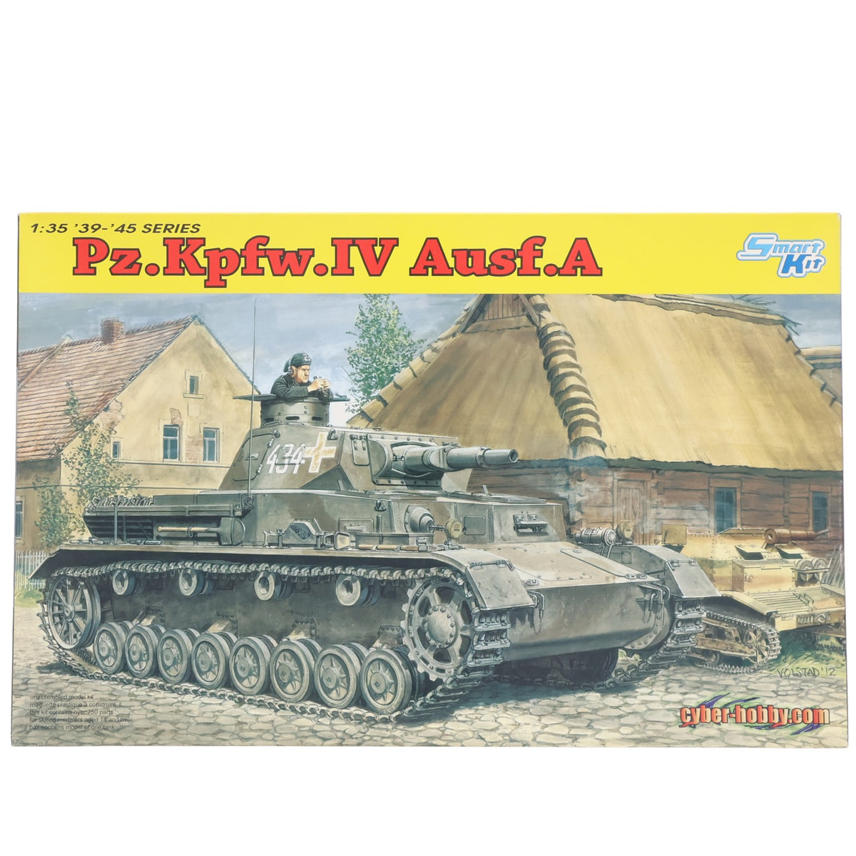 【中古即納】[PTM] 1/35 WW.II ドイツ軍 Sd.Kfz161 IV号戦車 A型 '39-'45 SERIES プラモデル(6747) サイバーホビー(20120828)