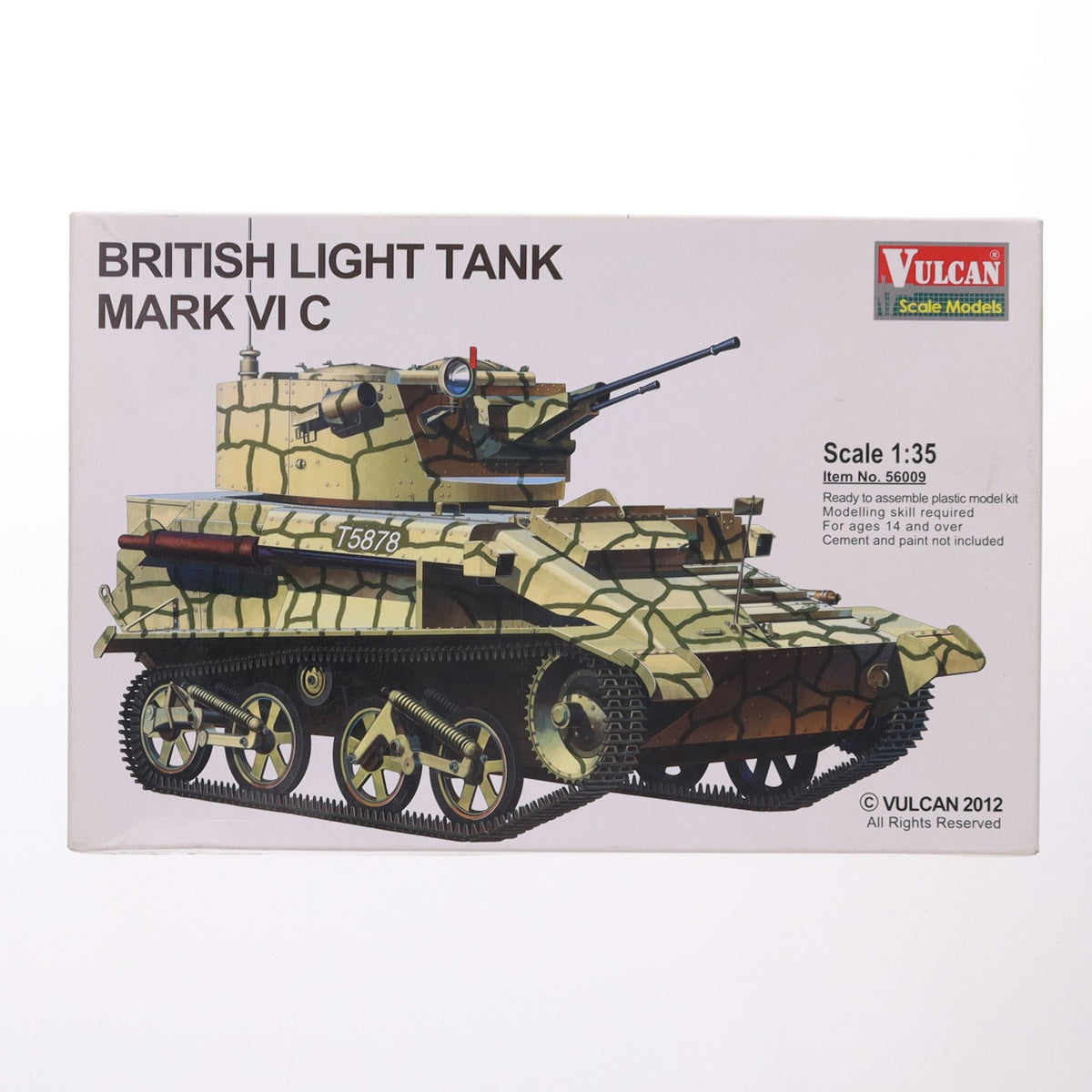 【中古即納】[PTM] 1/35 英 Mk.VI C 軽戦車 プラモデル(56009) バルカン(20120201)