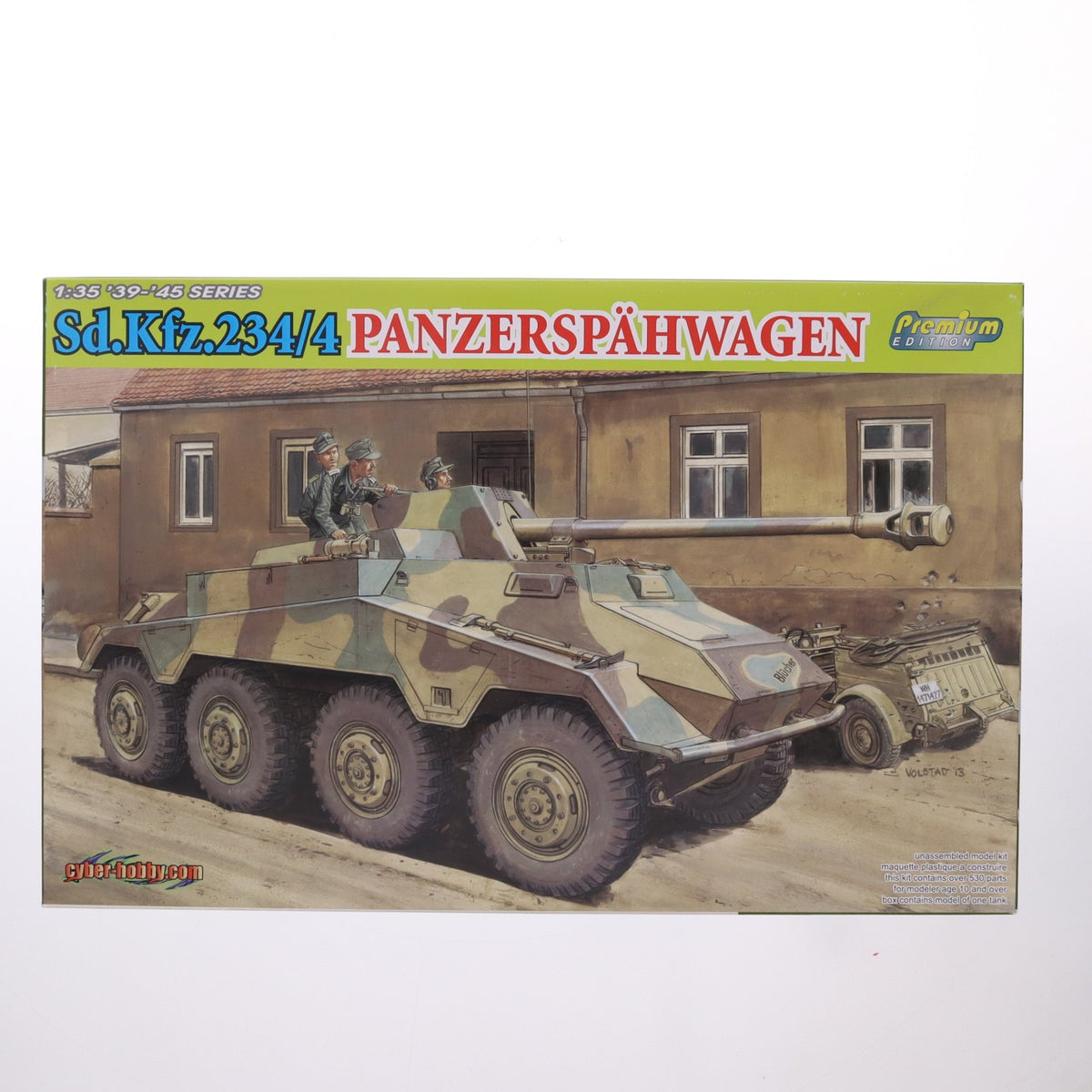 【中古即納】[PTM] '39-'45 SERIES 1/35 WW.II ドイツ軍 Sd.Kfz.234/4 パックワーゲン 8輪対戦車自走砲 Premium EDITION プラモデル(CH6772) サイバーホビー(20130416)