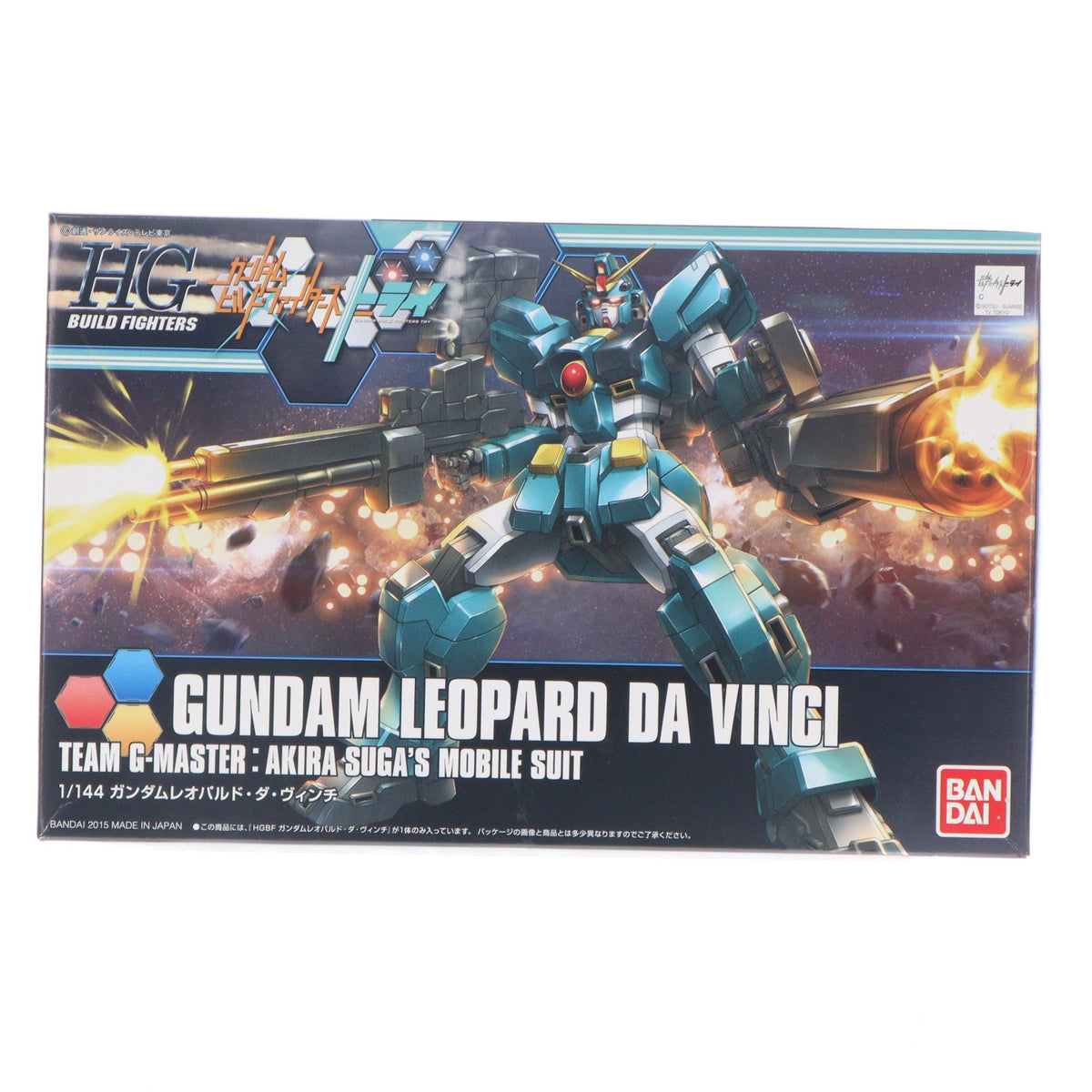 【中古即納】[PTM] HGBF 1/144 ガンダムレオパルド・ダ・ヴィンチ ガンダムビルドファイターズトライ プラモデル バンダイ(20180427)