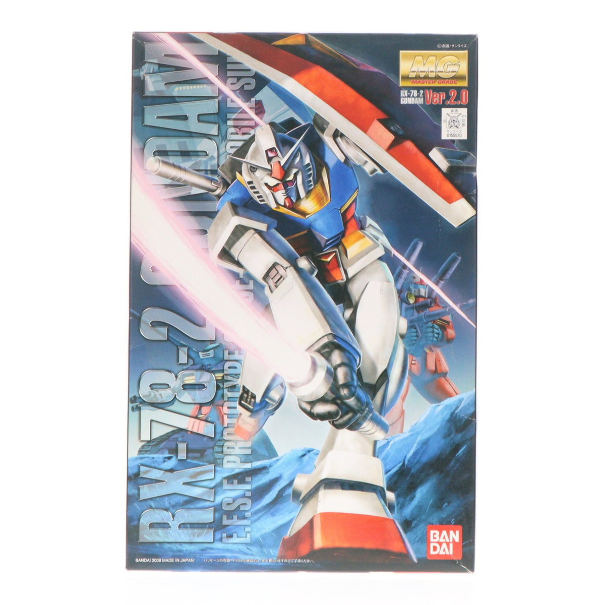 【中古即納】[PTM] MG 1/100 RX-78-2 ガンダム Ver.2.0 機動戦士ガンダム プラモデル(0155520) バンダイ(20080731)
