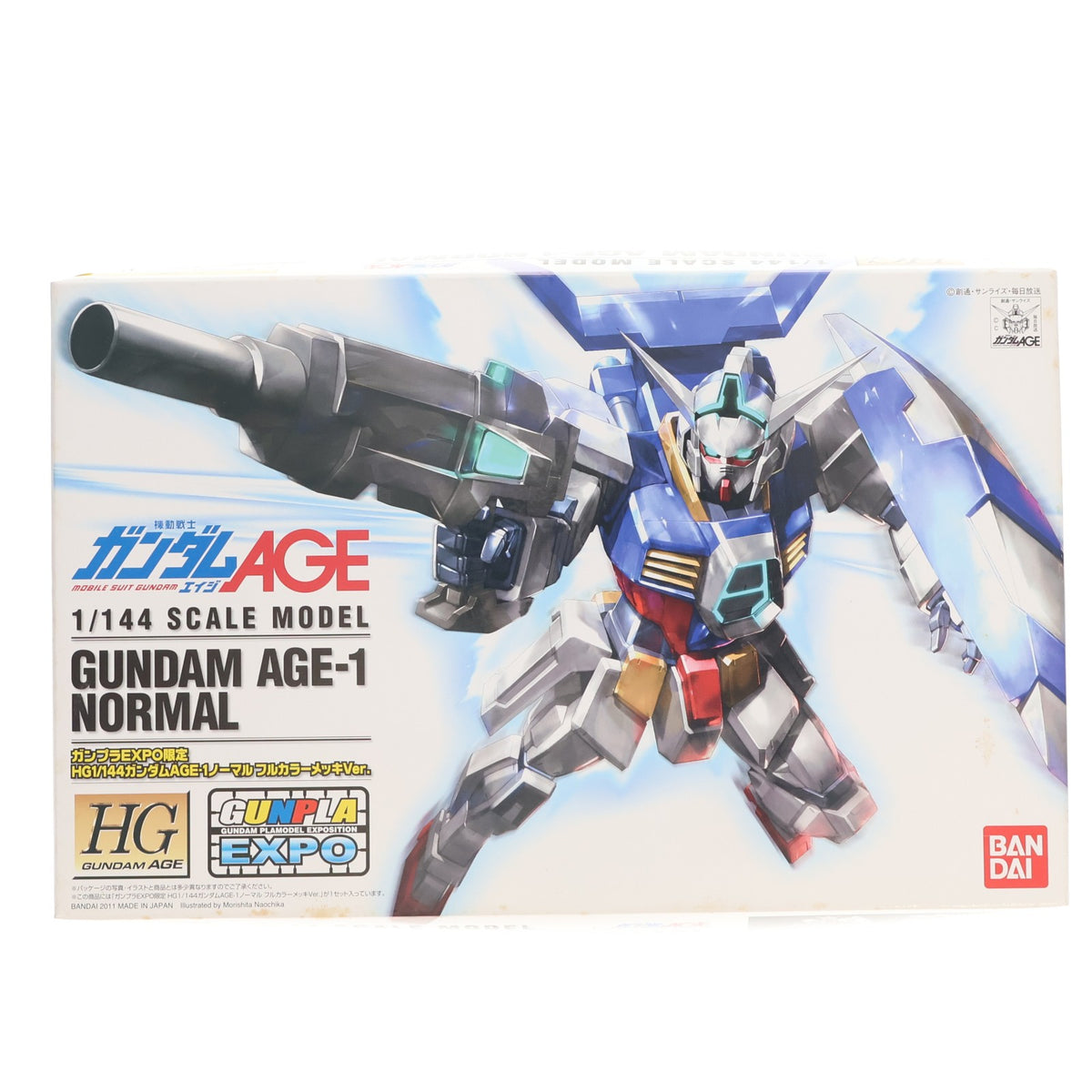 【中古即納】[PTM] HG 1/144 ガンダムAGE-1 ノーマル フルカラーメッキVer. 機動戦士ガンダムAGE(エイジ) プラモデル(0174068) ガンダムEXPOワールドツアージャパン2011限定  バンダイ(20111130)