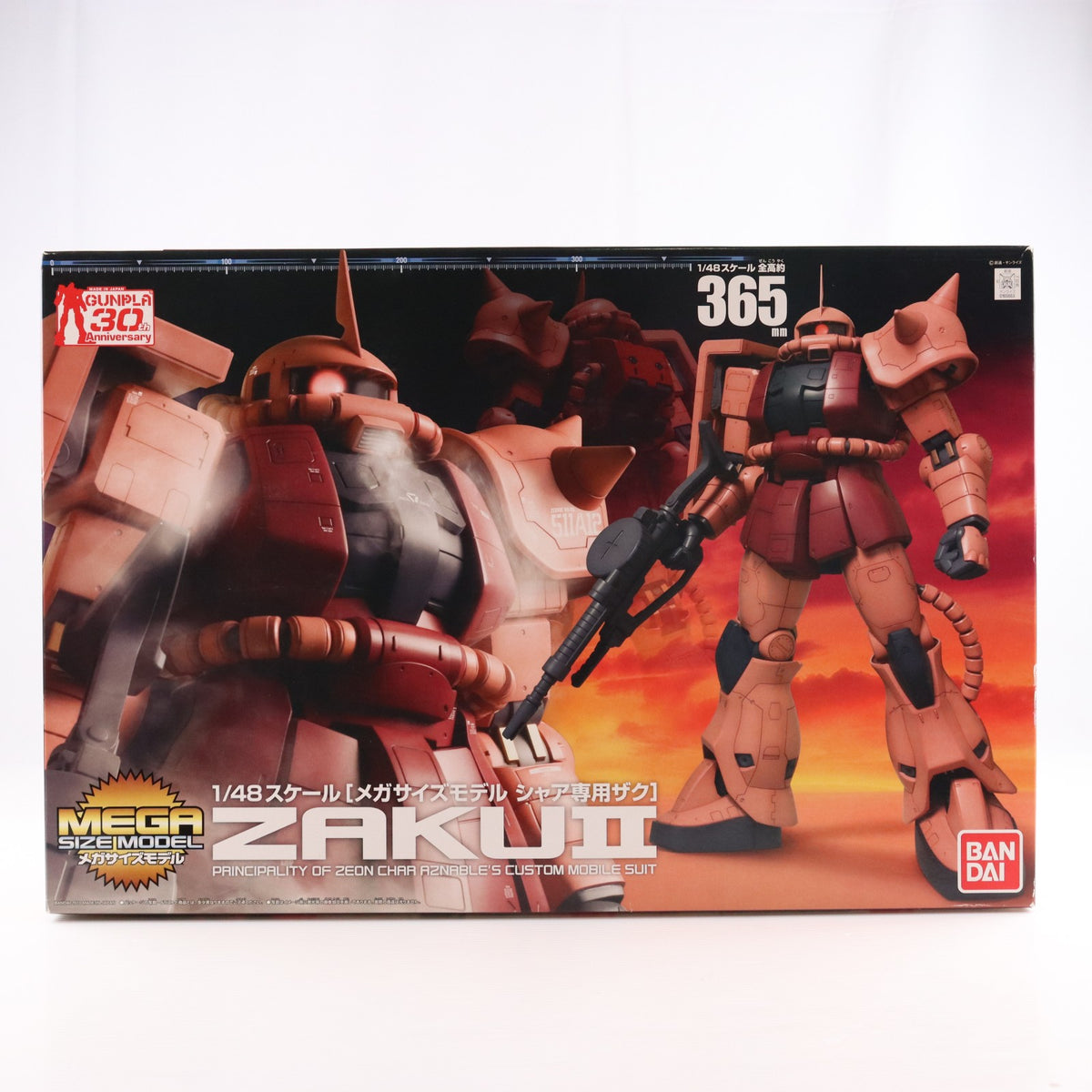 【中古即納】[PTM] 1/48 MS-06S シャア専用ザク メガサイズモデル 機動戦士ガンダム プラモデル(0165663) バンダイ(20101224)