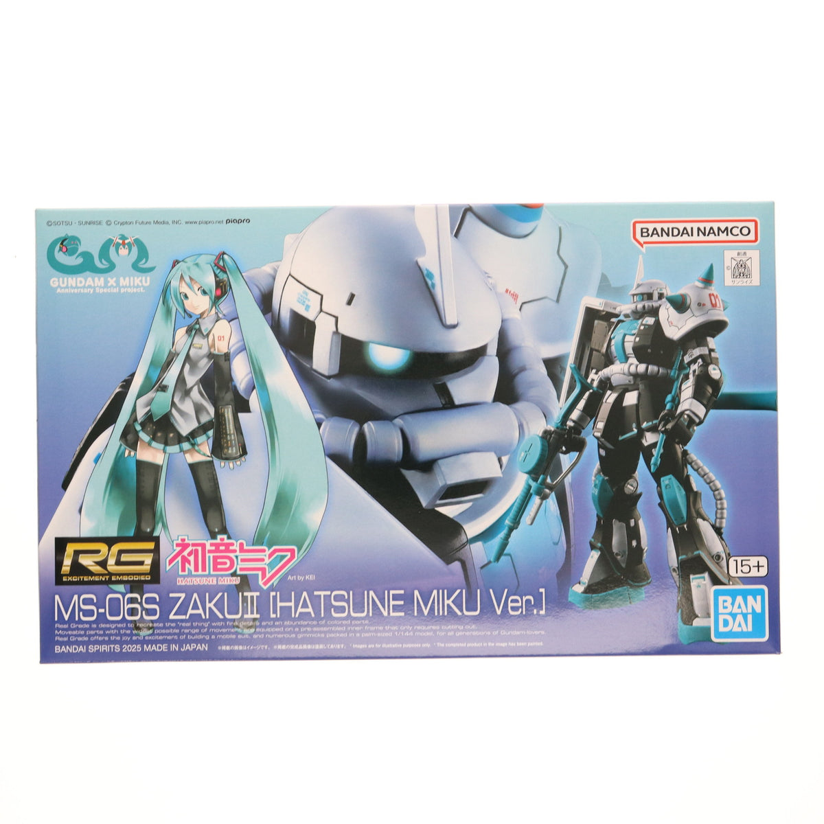 【中古即納】[PTM] プレミアムバンダイ限定 RG 1/144 MS-06S ザクII[初音ミクVer.] 機動戦士ガンダム プラモデル(5068550) バンダイスピリッツ(20250831)