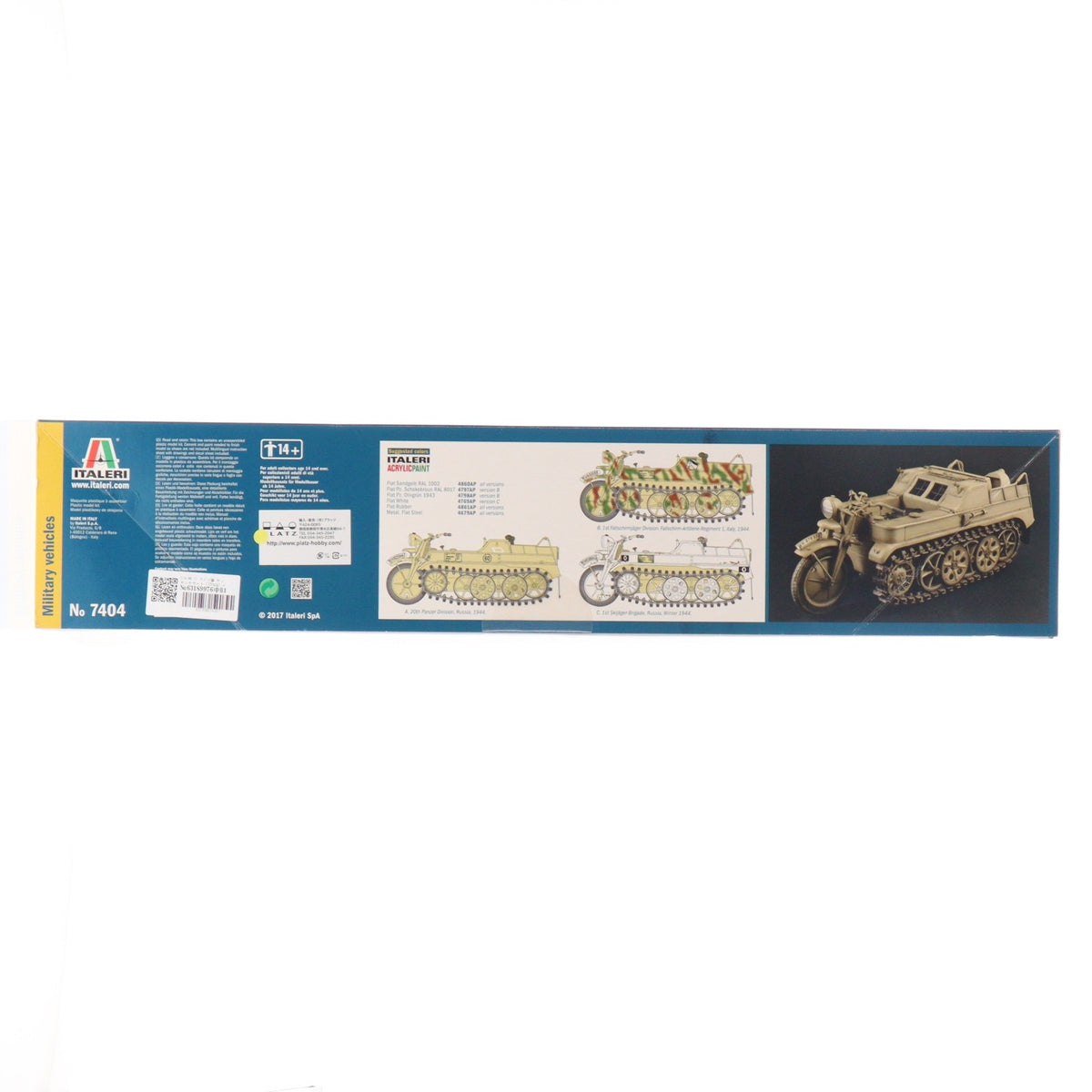 【中古即納】[PTM] 1/9 WW.II ドイツ軍 ケッテンクラート プラモデル(IT7404) ITALERI(イタレリ)(19991231)