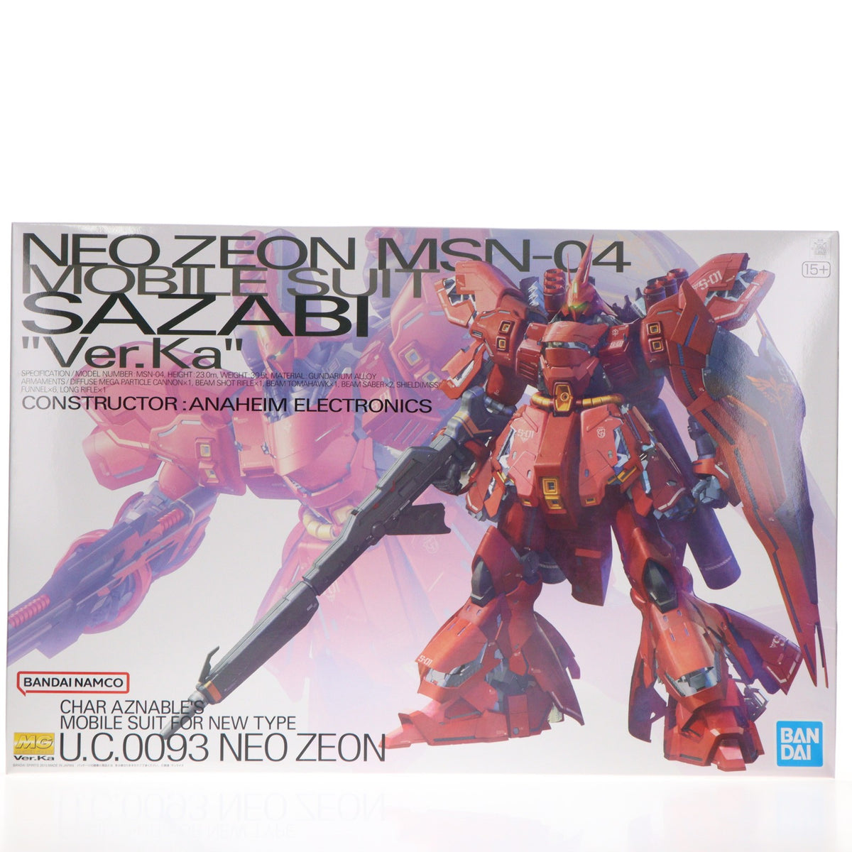 【中古即納】[PTM] MG 1/100 MSN-04 サザビー Ver.Ka 機動戦士ガンダム 逆襲のシャア プラモデル(5055457) バンダイスピリッツ(20210615)