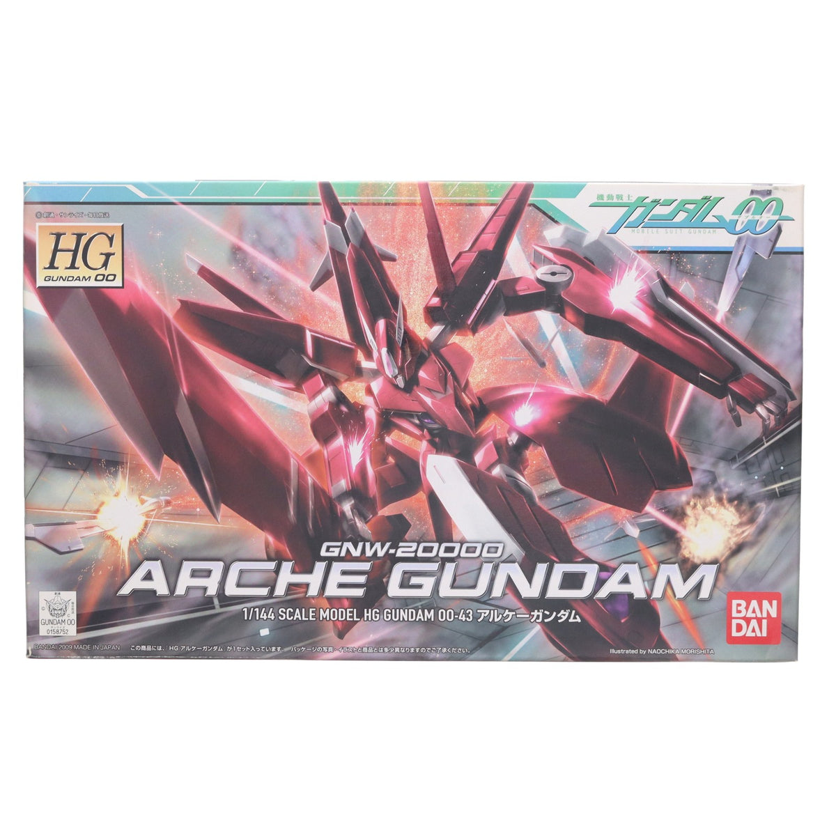 【中古即納】[PTM] HG 1/144 アルケーガンダム 機動戦士ガンダム00(ダブルオー) プラモデル(2061613) バンダイ(20180525)