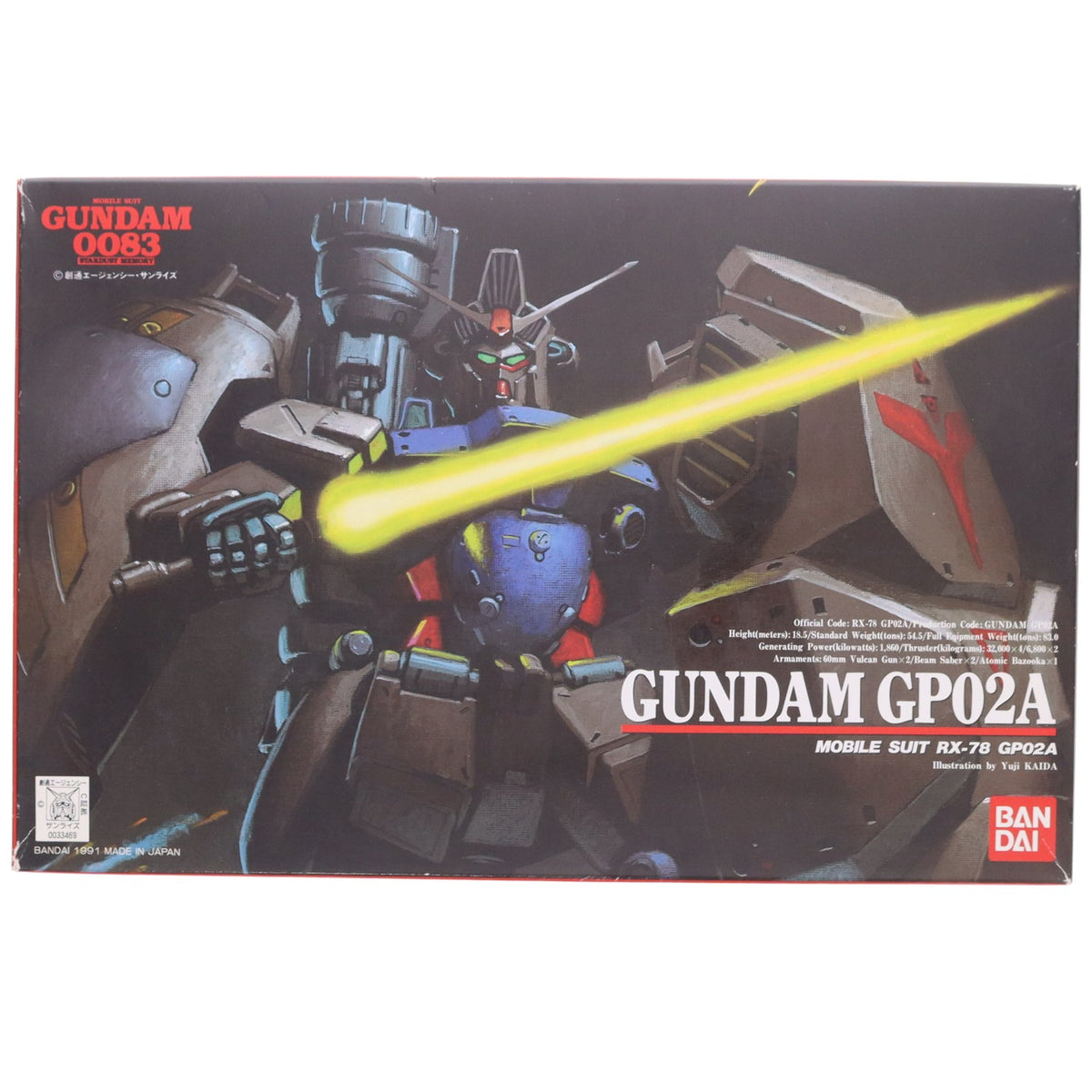 【中古即納】[PTM] 1/144 ガンダム RX-78 GP02A 機動戦士ガンダム0083 STARDUST MEMORY シリーズNo.2 プラモデル バンダイ(19991231)
