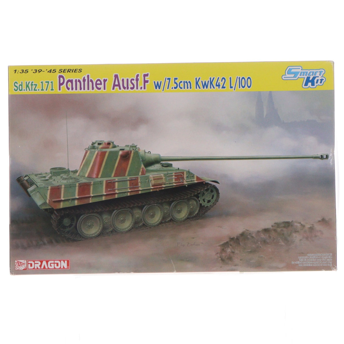 【中古即納】[PTM] 1/35 WW.II ドイツ軍 パンターF型 7.5cm KwK.42 L/100搭載型 プラモデル(CH6799) サイバーホビー(20141121)