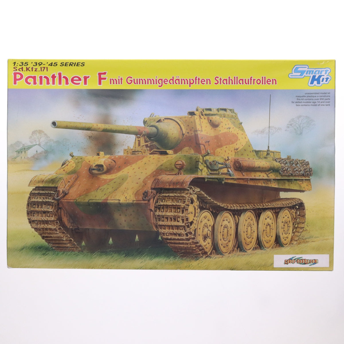 【中古即納】[PTM] '39-'45 SERIES 1/35 WW.II ドイツ軍 パンターF型 スチールホイール仕様 プラモデル(CH6403) サイバーホビー(20100718)