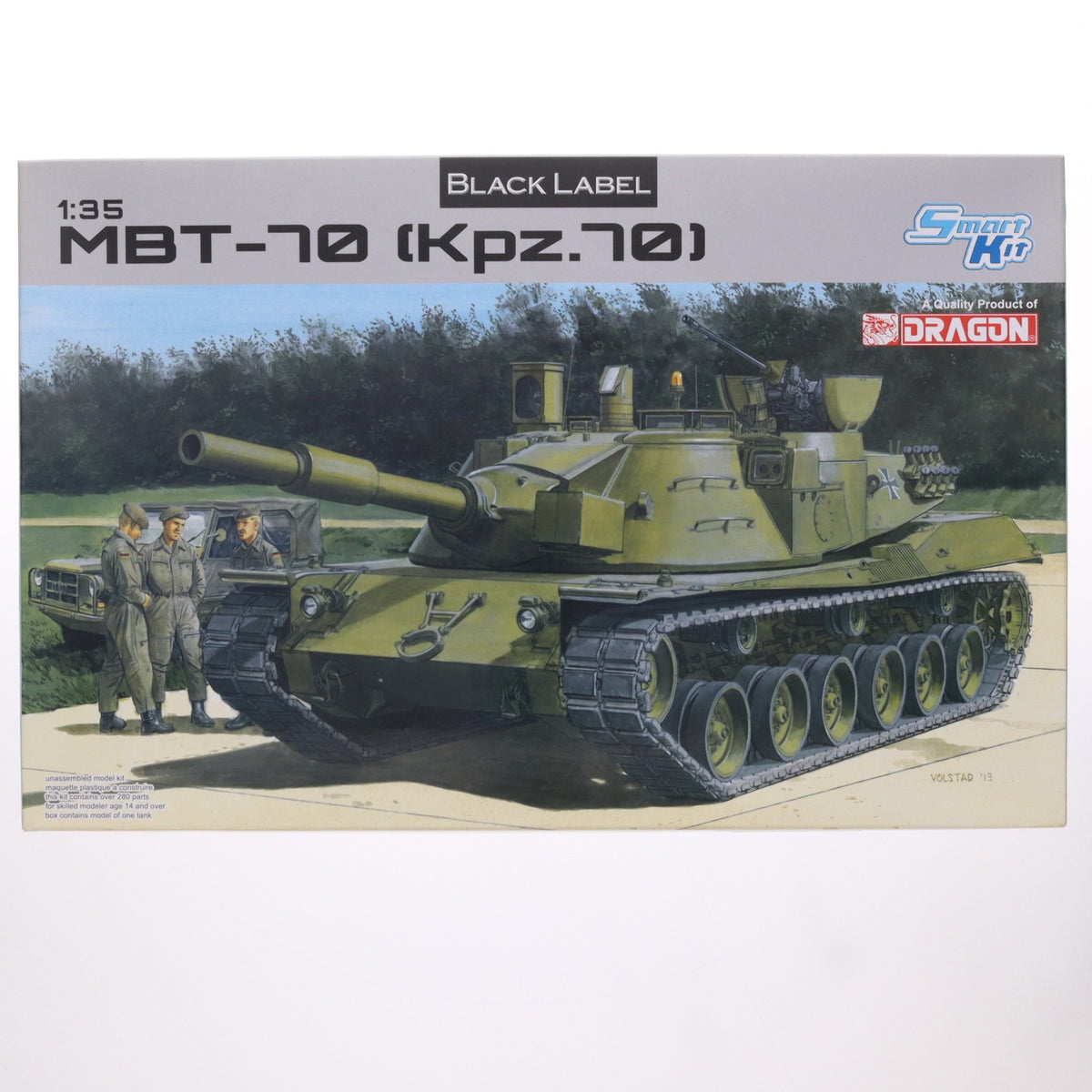 【中古即納】[PTM] BLACK LABEL 1/35 アメリカ/西ドイツ MBT-70(Kpz.70)試作戦車 プラモデル(BL3550) DRAGON(ドラゴン)(20140420)