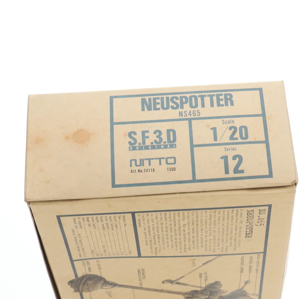 【中古即納】[PTM] S.F.3.D. ORIGINAL シリーズ12 1/20 NEUSPOTTER NS465 プラモデル(24116) 日東科学(NITTO)(20220328)