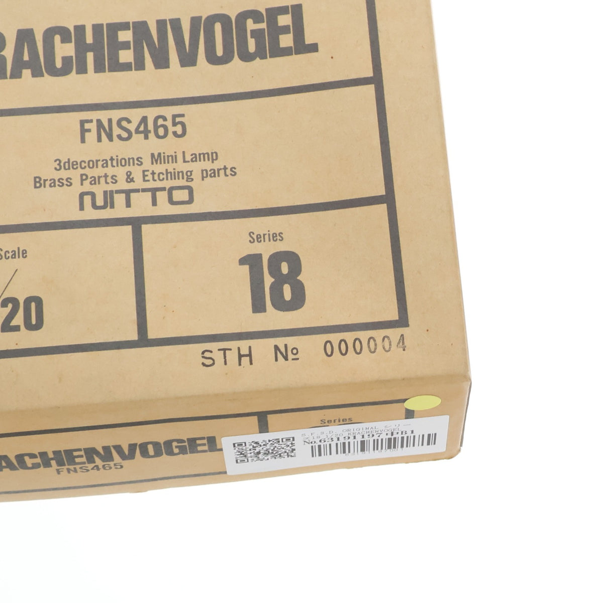 【中古即納】[PTM] S.F.3.D. ORIGINAL シリーズ18 1/20 KRACHENVOGEL -クラッフェンホーゲル- 定価2000円版 プラモデル(25138) 日東科学(NITTO)(19940101)