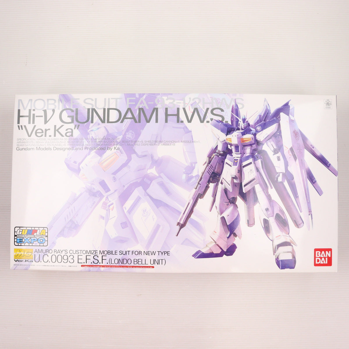 【中古即納】[PTM] MG 1/100 FA-93-ν2HWS Hi-νガンダム H.W.S. Ver.Ka メカニカルクリア 機動戦士ガンダム 逆襲のシャア ベルトーチカ・チルドレン プラモデル(0201889) ガンプラEXPO ワールドツアージャパン 2015限定 バンダイ(20151120)
