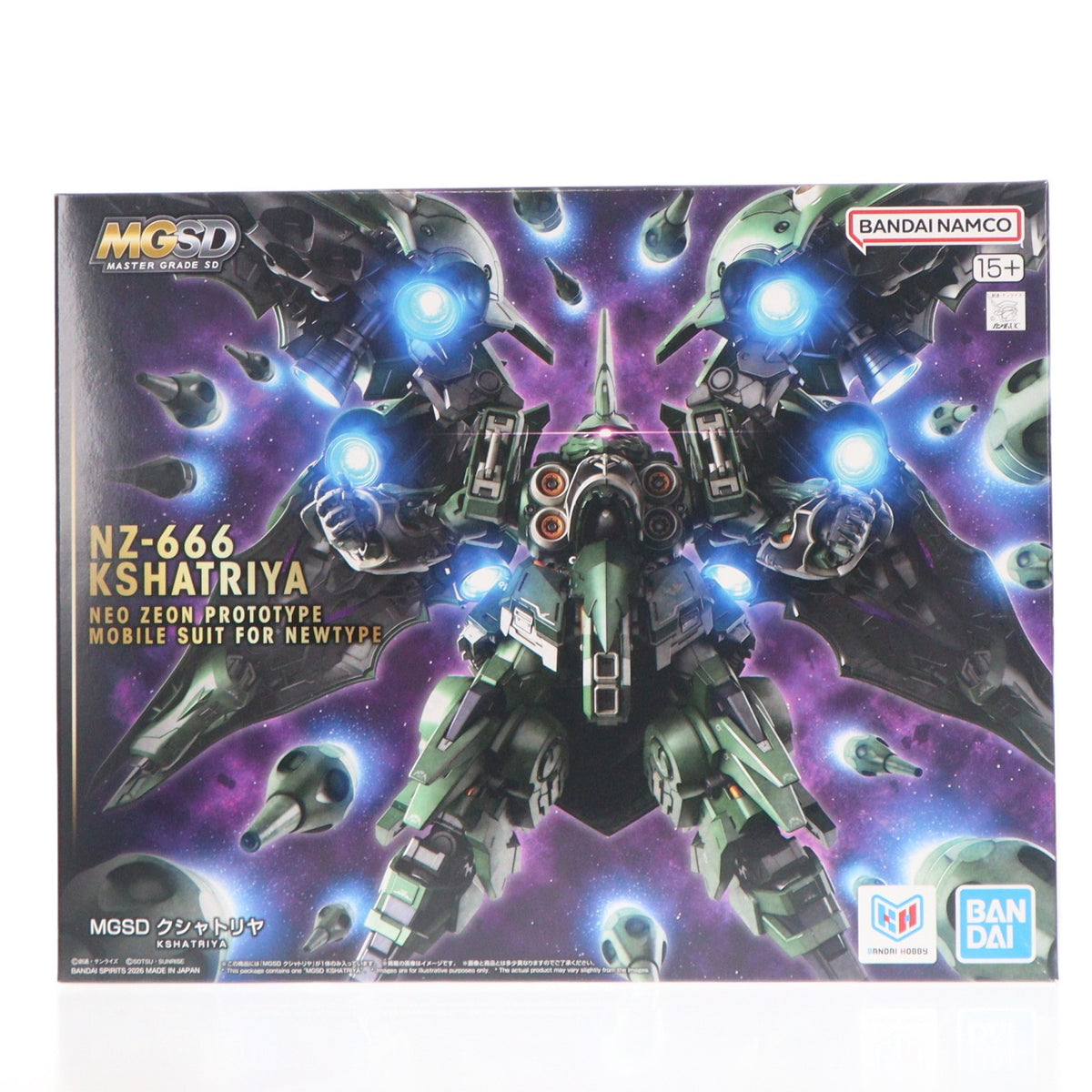 【中古即納】[PTM] MGSD クシャトリヤ 機動戦士ガンダムUC(ユニコーン) プラモデル(2861704) バンダイスピリッツ(20260926)
