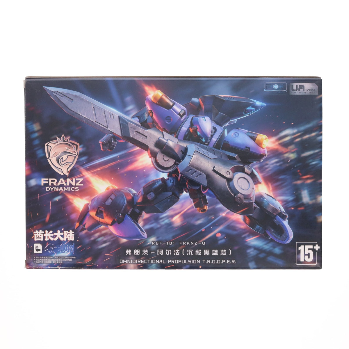 【中古即納】[PTM] ULTRA ACTION TROOPERシリーズ 1/144 Franz-α(フランツアルファ)(ブラック×ブルー) プラモデル(571113) SHEIK MAINLAND(20260918)