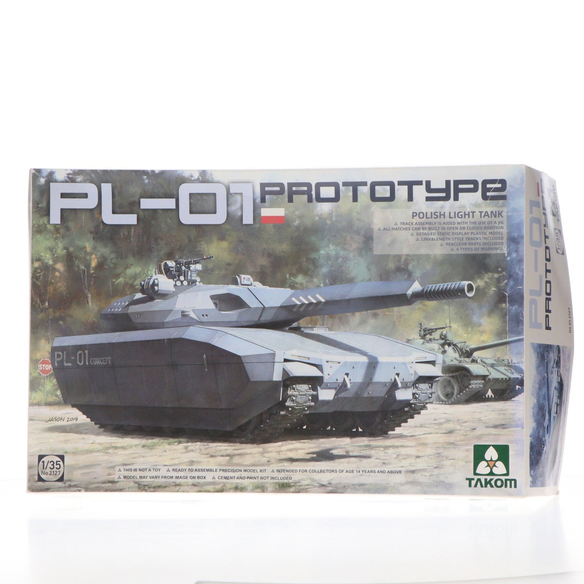【中古即納】[PTM] 1/35 ポーランド軍 PL-01 試作軽戦車 ステルスタンク プラモデル(TKO2127) TAKOM(タコム)(20190904)