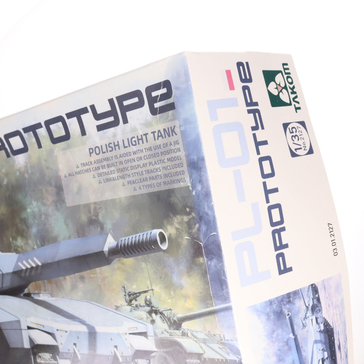 【中古即納】[PTM] 1/35 ポーランド軍 PL-01 試作軽戦車 ステルスタンク プラモデル(TKO2127) TAKOM(タコム)(20190904)