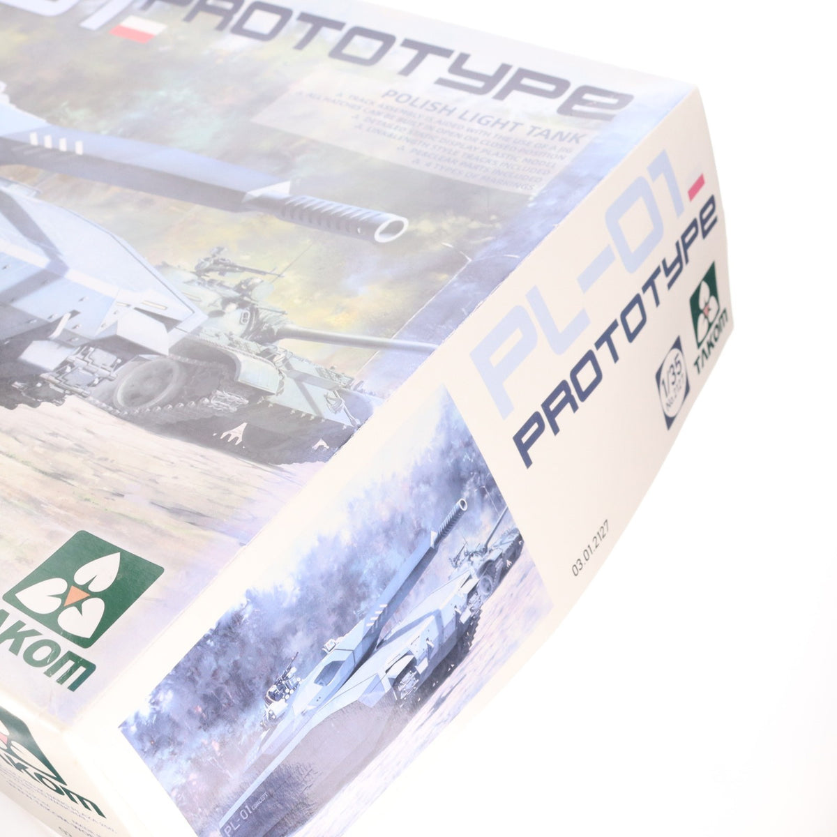 【中古即納】[PTM] 1/35 ポーランド軍 PL-01 試作軽戦車 ステルスタンク プラモデル(TKO2127) TAKOM(タコム)(20190904)