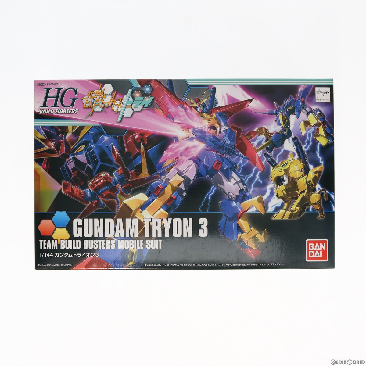 【中古即納】[PTM] HGBF 1/144 ガンダムトライオン3 ガンダムビルドファイターズトライ プラモデル(0196707) バンダイ(20180926)