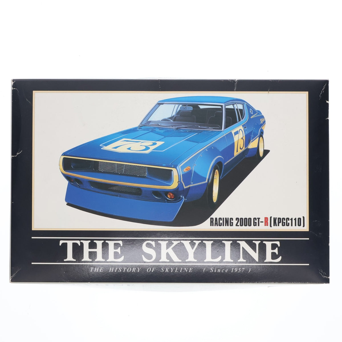 【中古即納】[PTM] ザ・スカイラインシリーズ No.9 1/24 スカイライン レーシング 2000 GT-R(KPGC110) 幻のケンメリグランプリ プラモデル(0001201) アオシマ(19991231)
